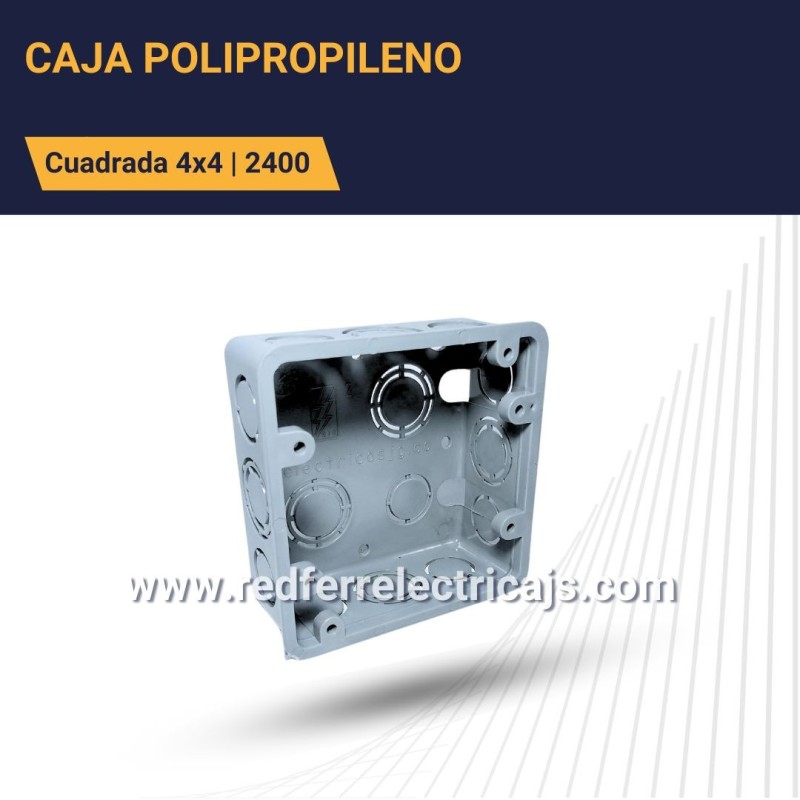 Caja de Polipropileno 2400 gris Ferreléctricos Colombia