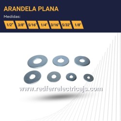 Arandela plana zincada Ferrelectricos Colombia