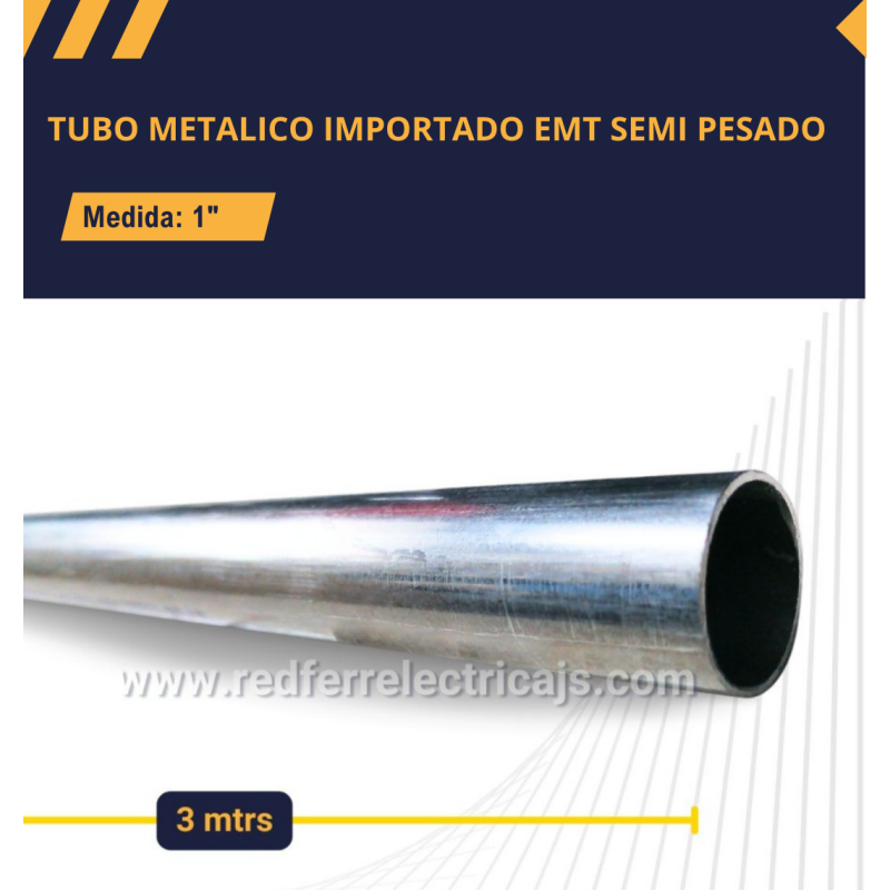 Tubo Metálico Importado - Tipo Semi | Azul