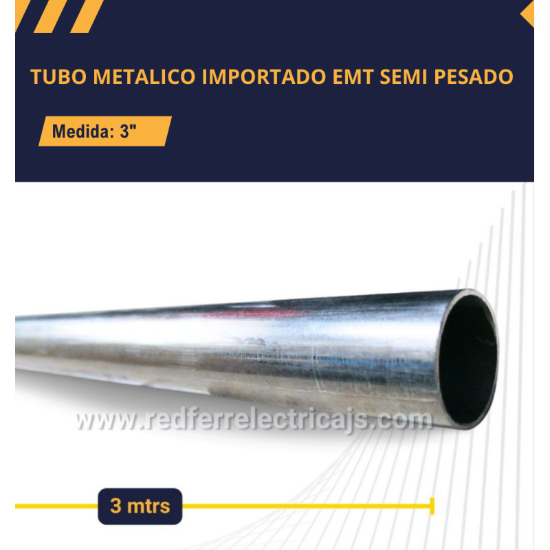 Tubo Metálico Importado - Tipo Semi | Azul