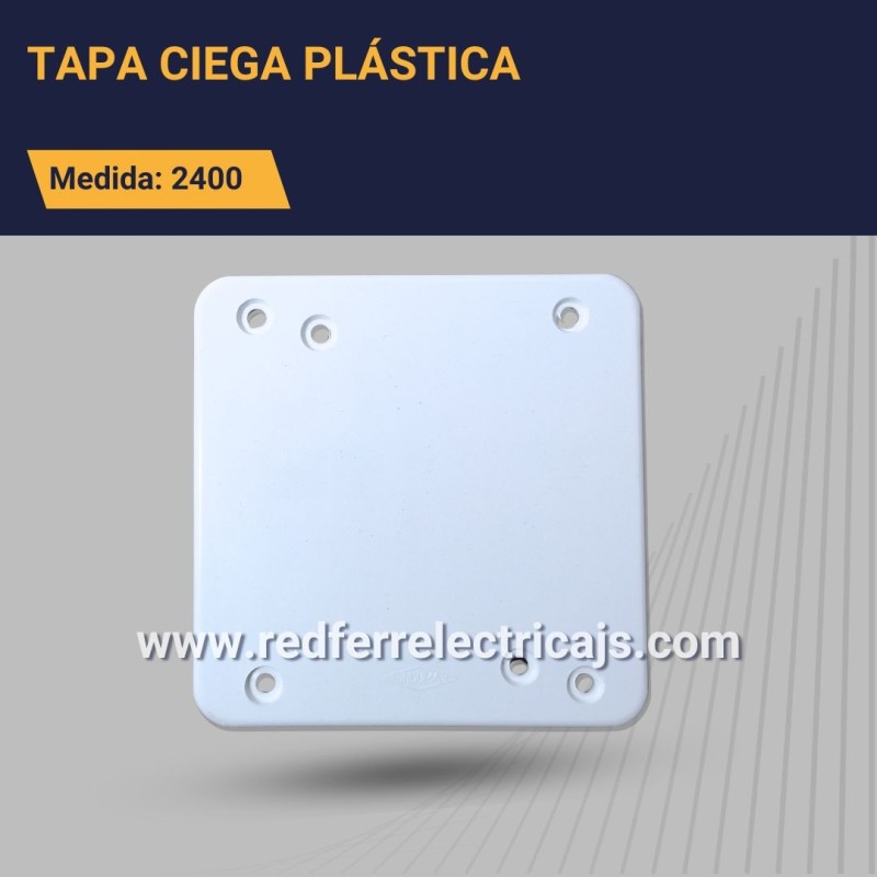 Tapa ciega 2400 plástica (4x4)  Ferrelectricos Colombia